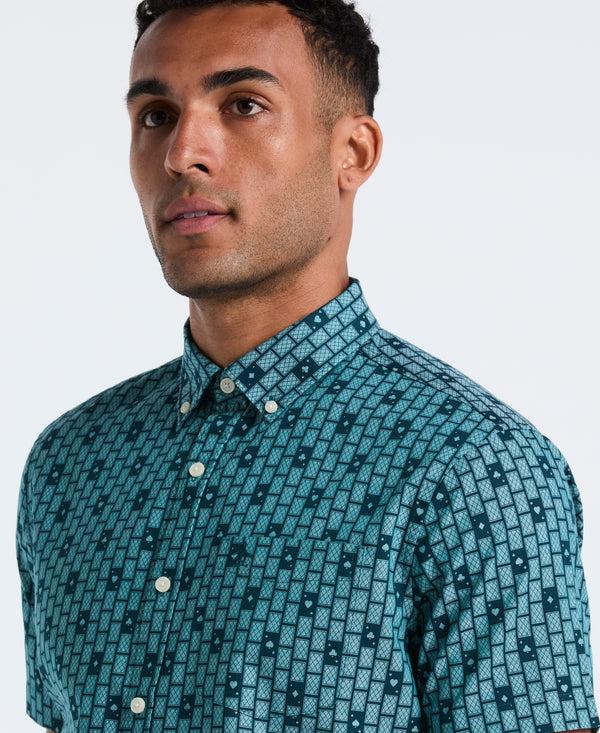 Original Penguin Cards Print Chambray Shirt