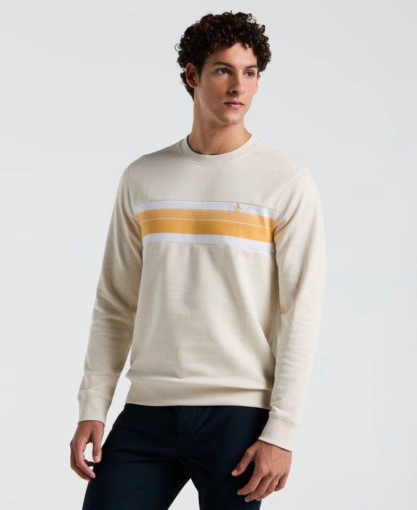 original penguin Chest Stripe Fleece Sweatshirt