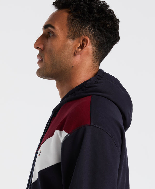 Original Penguin Chevron Color Block Fleece Hoodie