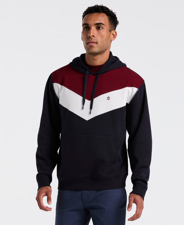 original penguin Chevron Color Block Fleece Hoodie