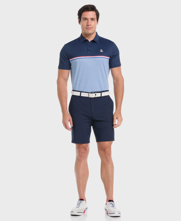 Original Penguin Color Block "P" Print Golf Polo