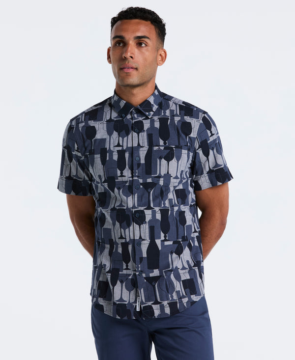 original penguin Cotton Cocktail Print Shirt