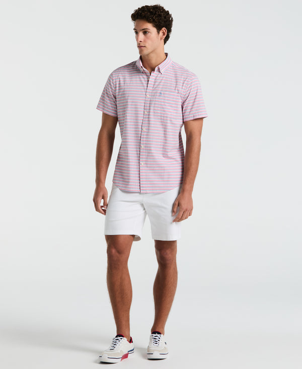 Original Penguin Cotton Crinkle Yarn Stripe Shirt