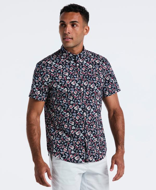 original penguin Cotton Drinks Print Shirt