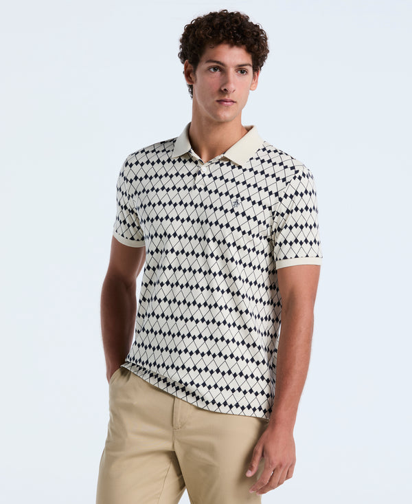 original penguin Cotton Flags Print Polo