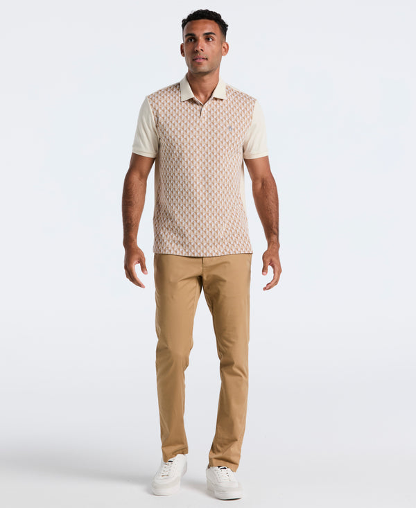 Original Penguin Cotton Martini Print Polo