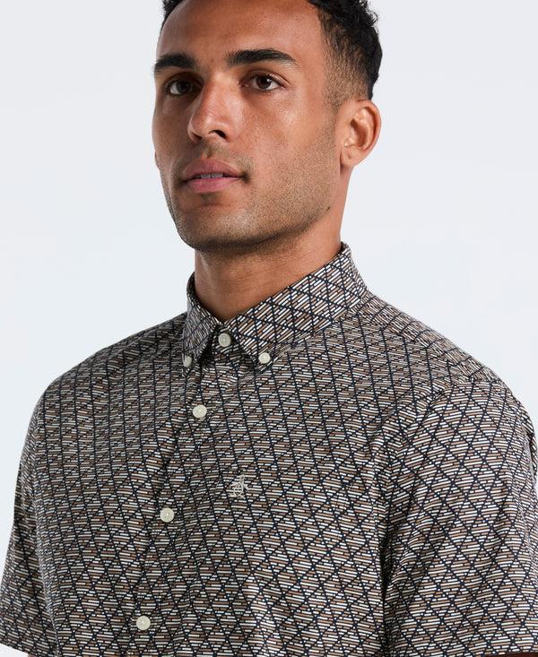 Original Penguin Diamond Geo Print Shirt