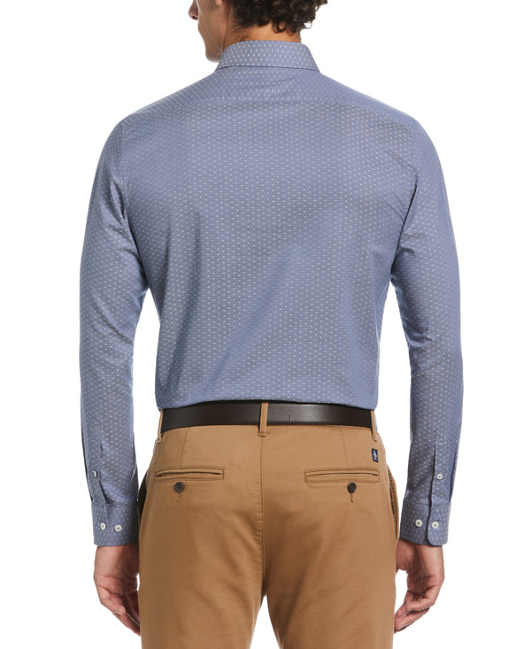Original Penguin Dobby Chambray Print Dress Shirt