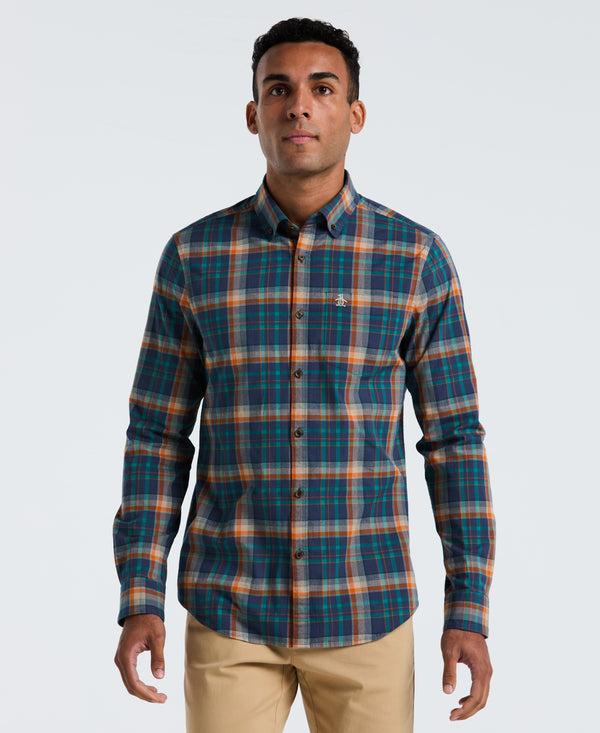 original penguin Dobby Plaid Shirt