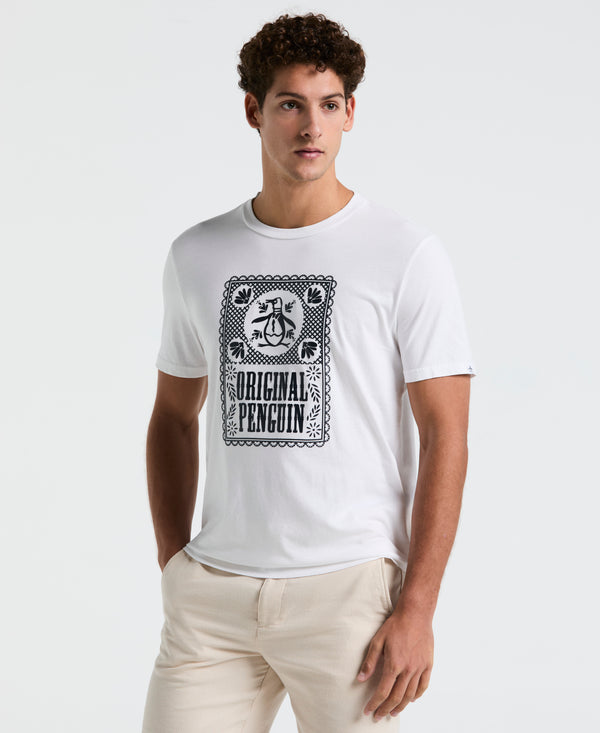 original penguin Flag Jersey Graphic Tee