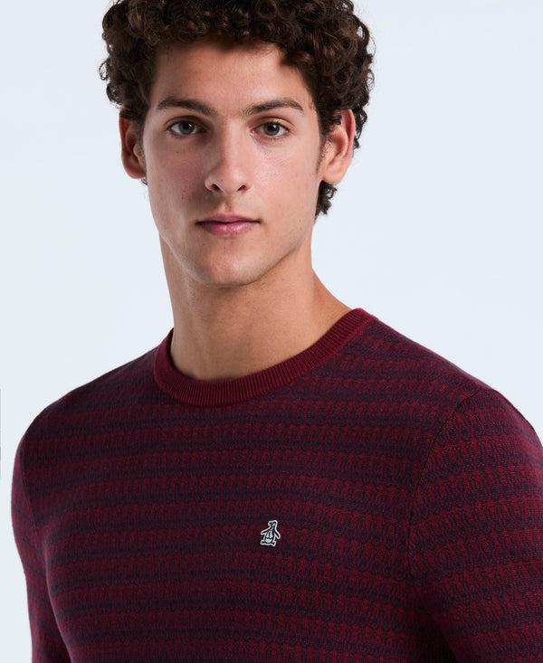 Original Penguin Geo Jacquard Crewneck Sweater