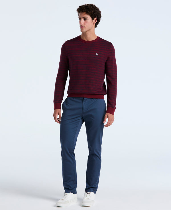 Original Penguin Geo Jacquard Crewneck Sweater