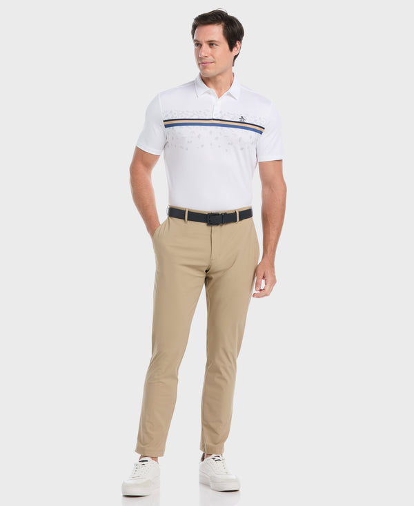 Original Penguin "Got Game" Stripe Novelty Golf Polo