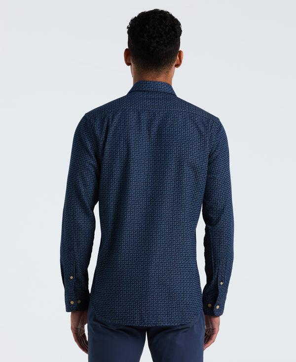 Original Penguin Indigo Print Button-Down Shirt