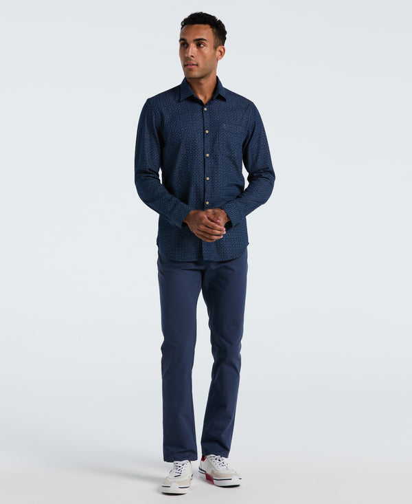 Original Penguin Indigo Print Button-Down Shirt