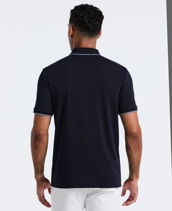 Original Penguin Interlock Vertical Stripe Polo
