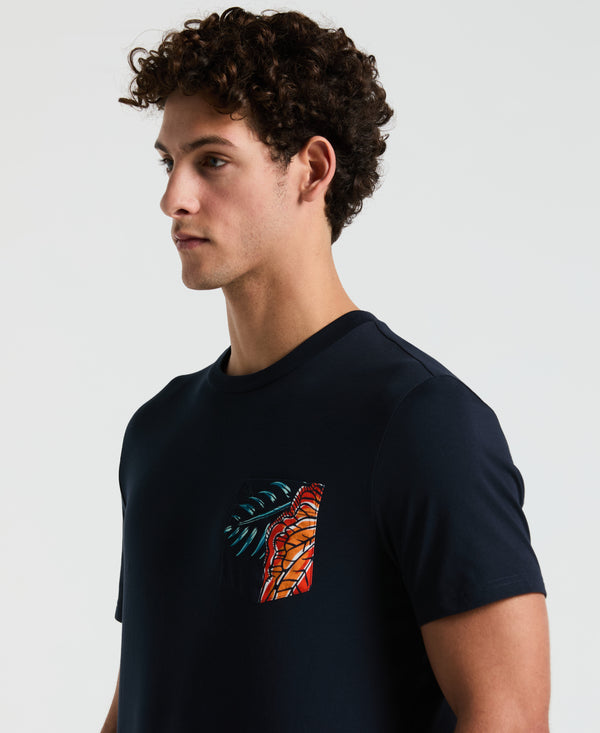Original Penguin Leaves Print Pocket Jersey Tee