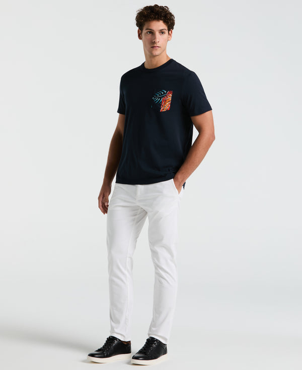 Original Penguin Leaves Print Pocket Jersey Tee
