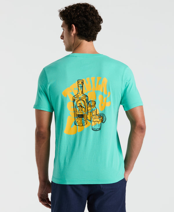 Original Penguin Lime Graphic Jersey Tee