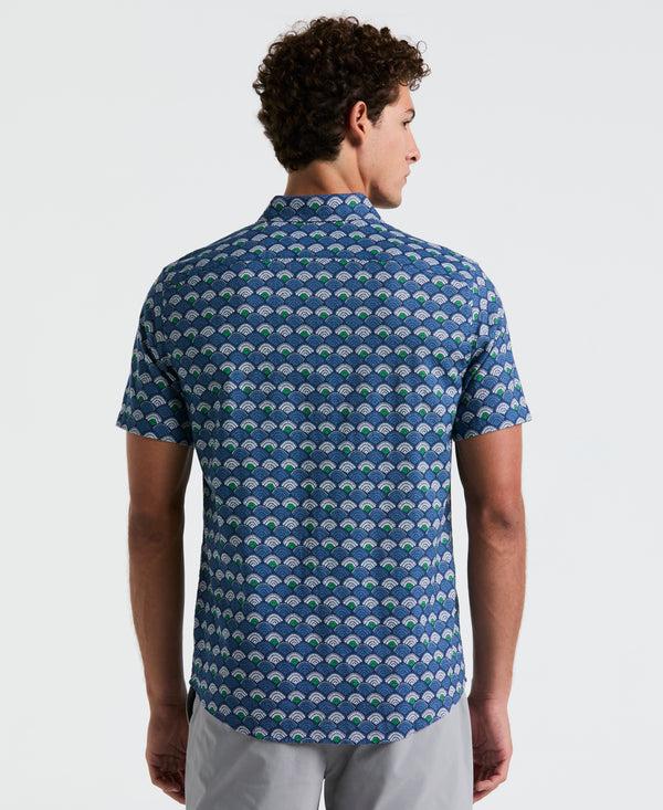 Original Penguin Linen Blend Multiscallop Shirt