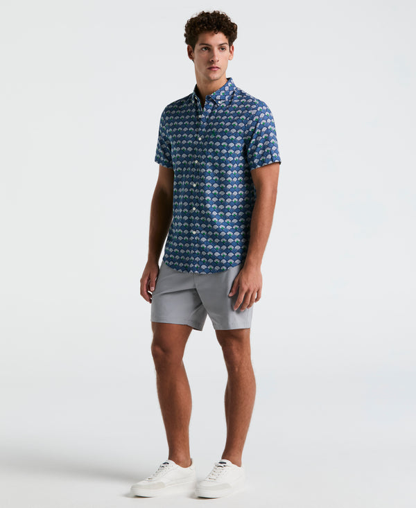 Original Penguin Linen Blend Multiscallop Shirt