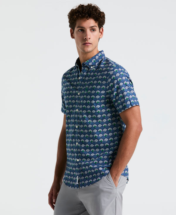 original penguin Linen Blend Multiscallop Shirt