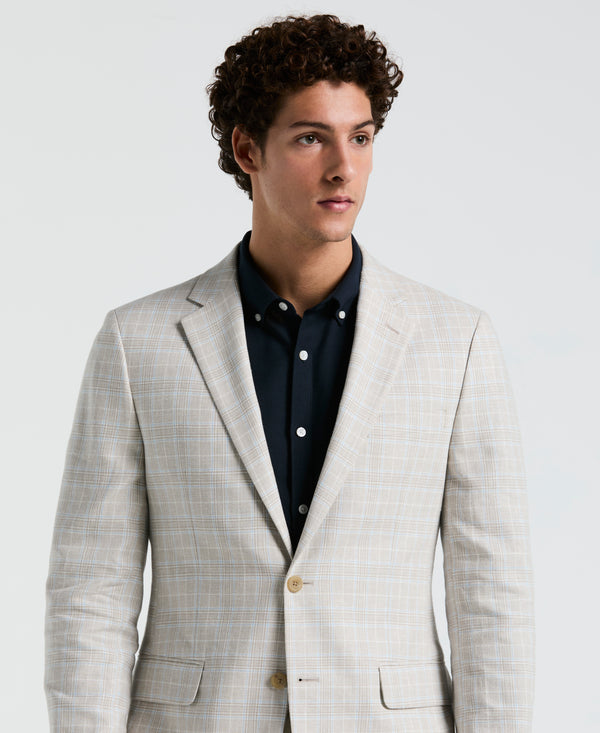 Original Penguin Linen Blend Plaid Sport Coat