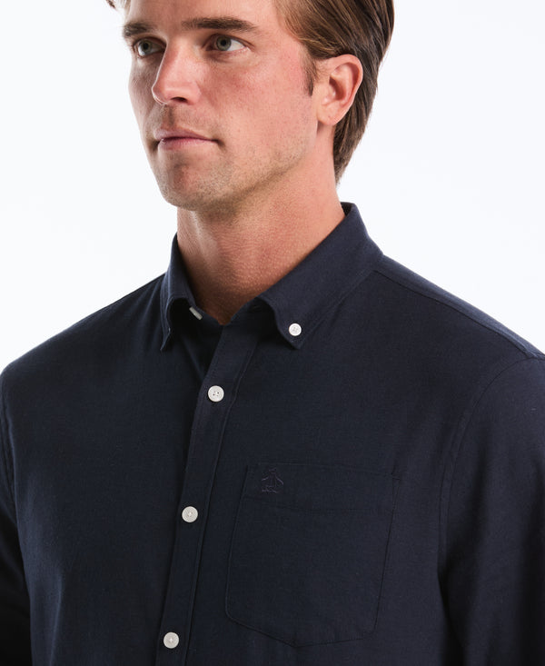 Original Penguin Linen Long Sleeve Shirt