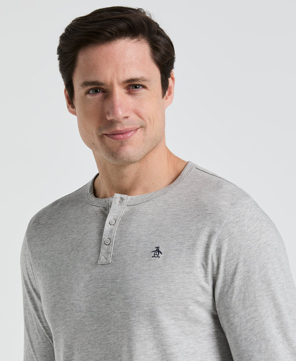 Original Penguin Long Sleeve Henley Shirt