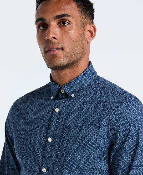Original Penguin Micro Diamond Cotton Shirt