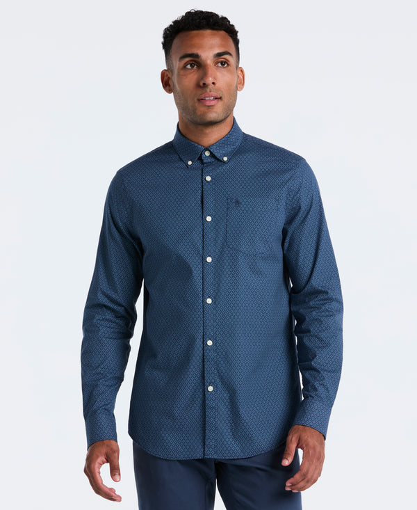 original penguin Micro Diamond Cotton Shirt