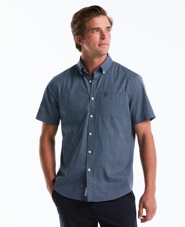 original penguin Micro Geo Print Cotton Shirt