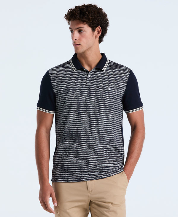 original penguin Mini Striped Jacquard Polo