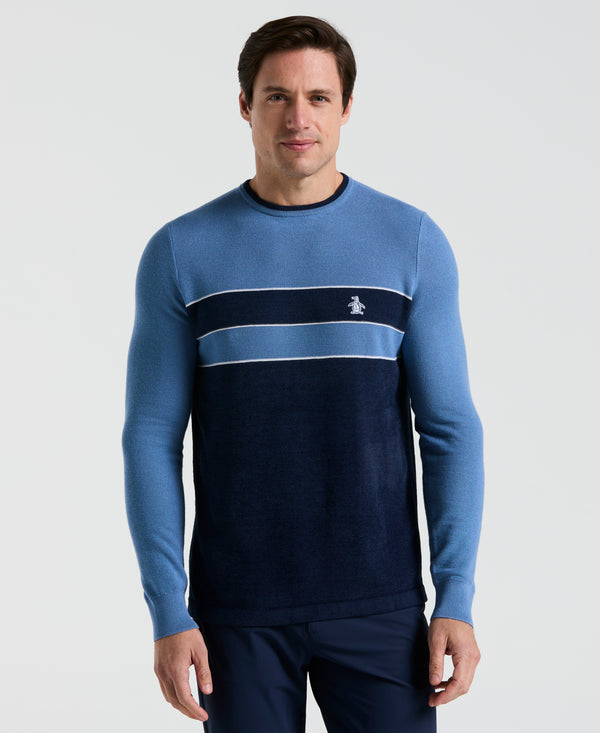 original penguin Mixed Media Golf Sweater