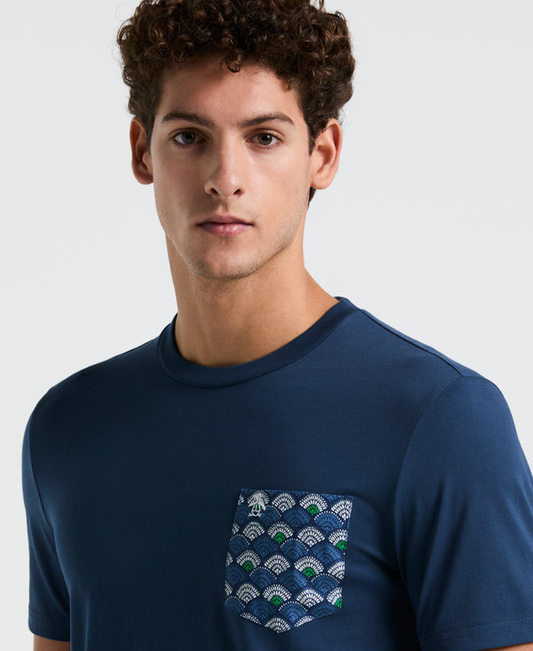 Original Penguin Multiscallop Woven Pocket Tee
