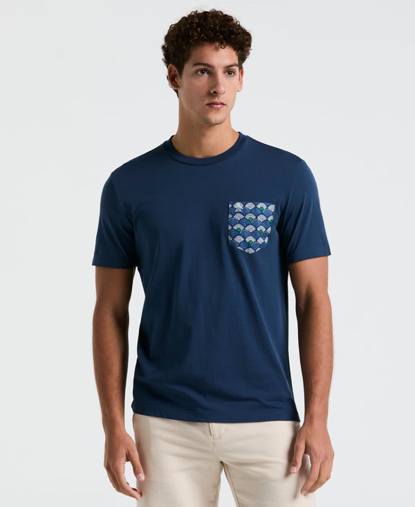 original penguin Multiscallop Woven Pocket Tee