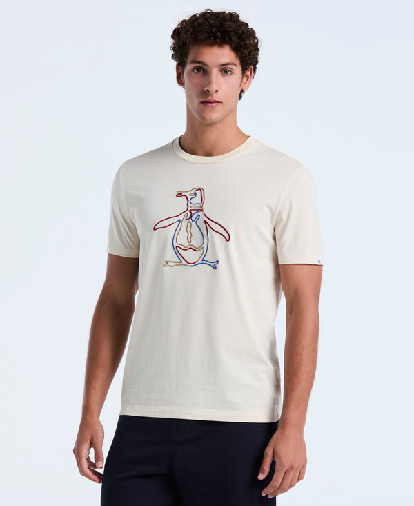 original penguin Outline Pete Graphic Tee