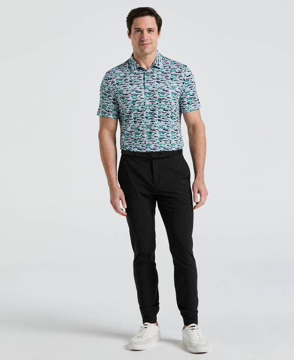 Original Penguin Palm Tree Bunker Print Golf Polo