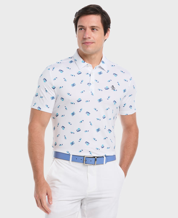 original penguin Pete's Camera Golf Polo