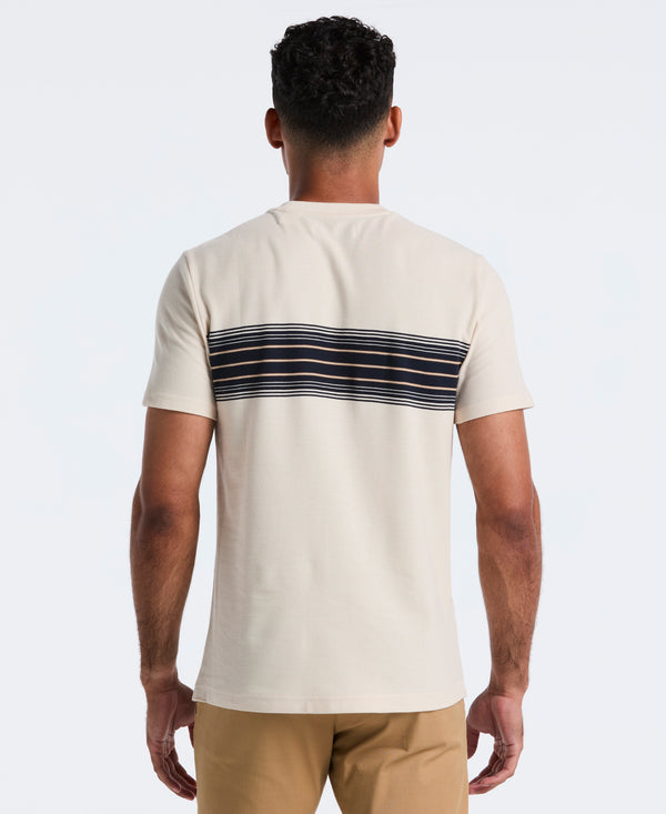 Original Penguin Pique Dye Chest Stripe Tee