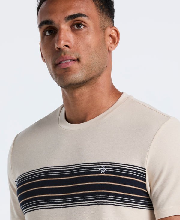 Original Penguin Pique Dye Chest Stripe Tee