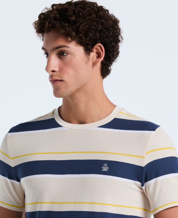 Original Penguin Pique Engineered Stripe Tee