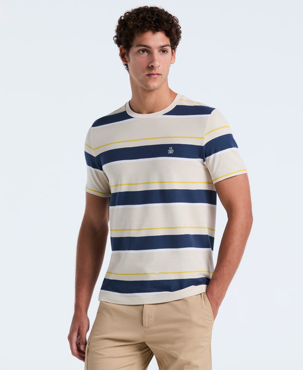 original penguin Pique Engineered Stripe Tee