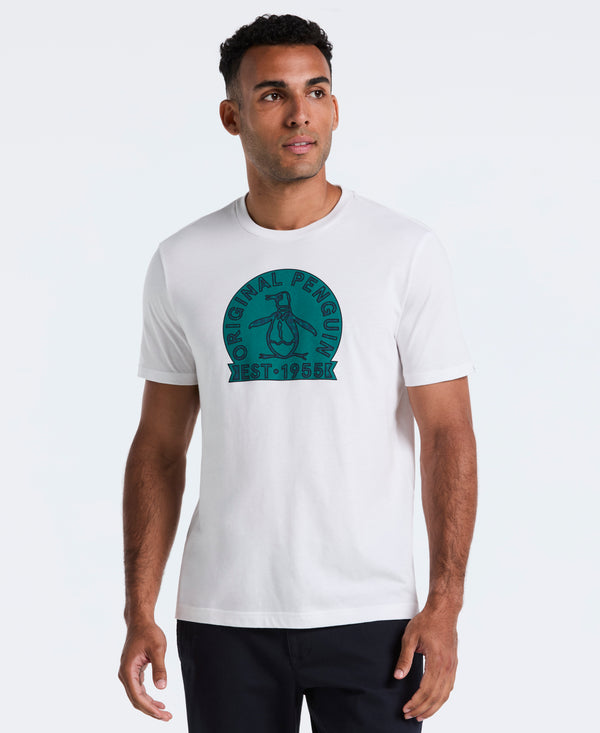 original penguin Plaid Penguin Graphic Tee