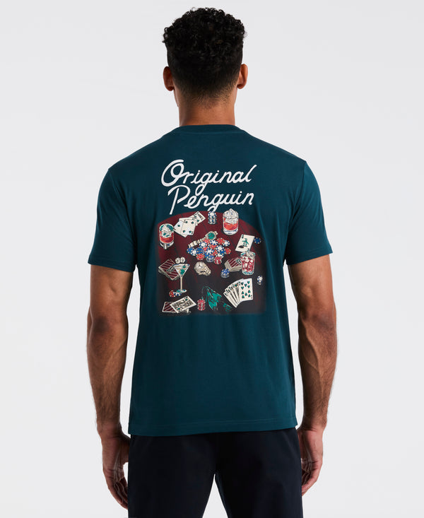Original Penguin Poker Scene Graphic Tee