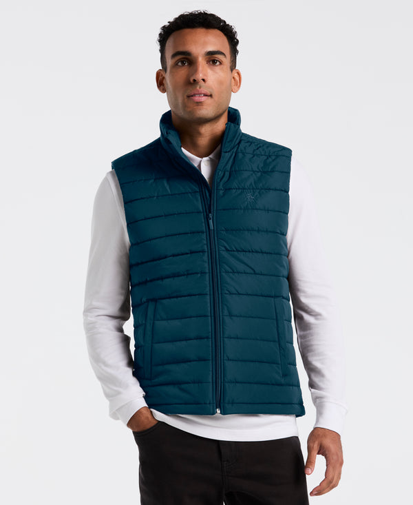original penguin Polyfill Mock Neck Vest