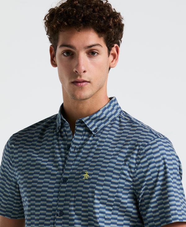 Original Penguin Poplin Line Geo Pocket Shirt