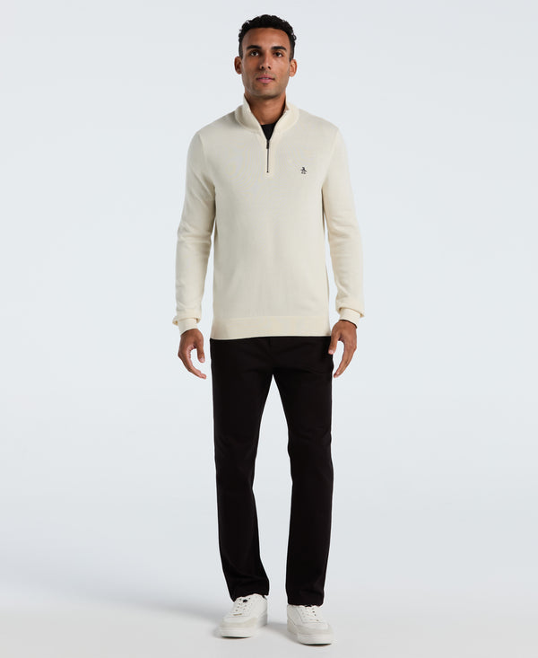Original Penguin Quarter Zip Jersey Sweater