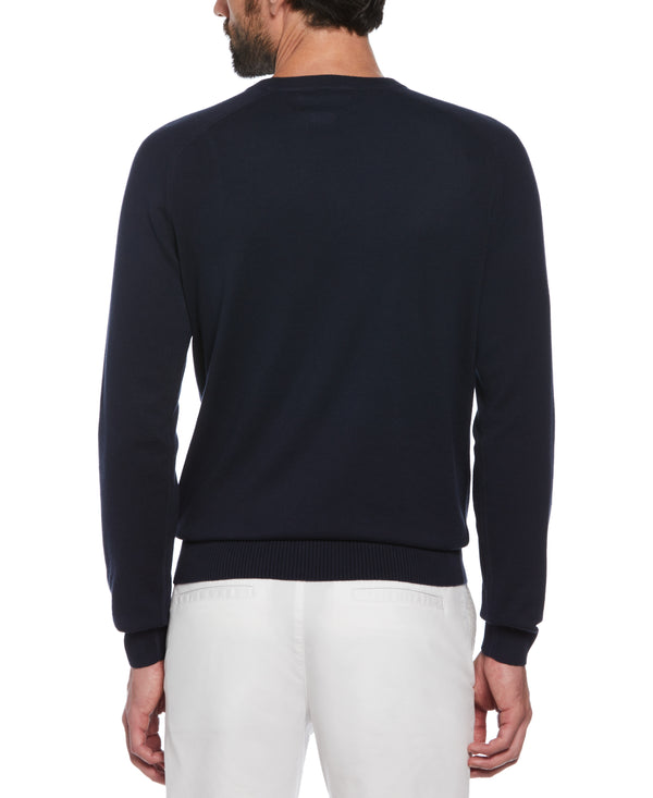 Original Penguin Raglan Crew Neck Sweater