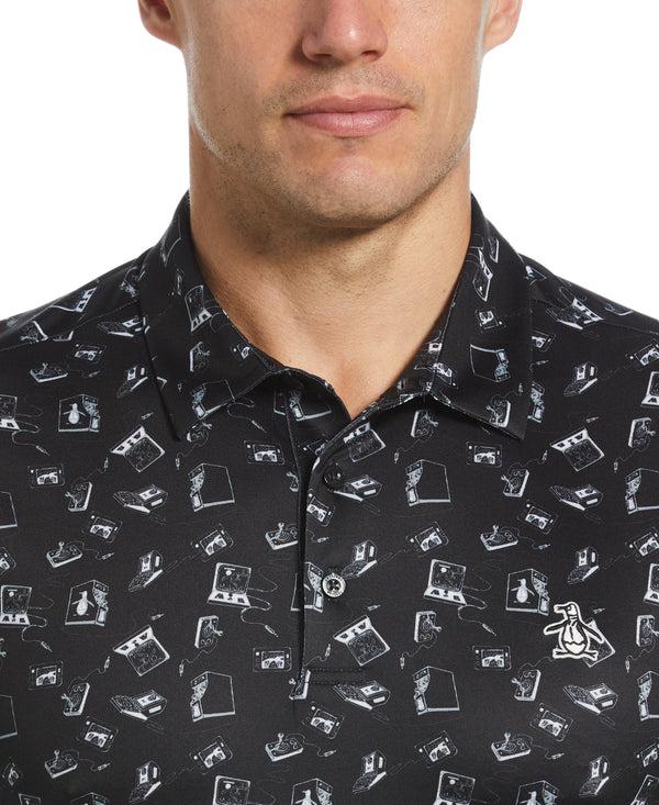 Original Penguin Retro Arcade Print Golf Polo